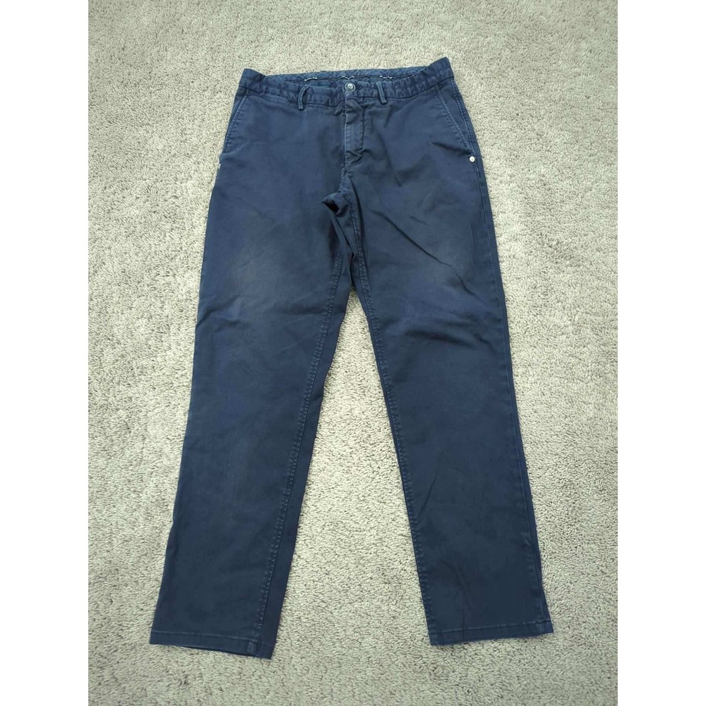 Massimo Dutti Chino Pants Mens 31x30‎ Slim Fit Navy